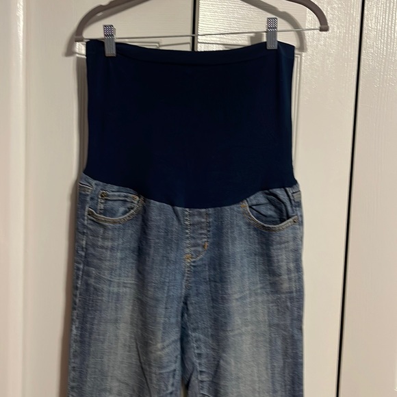 Mimi Maternity jeans with belly band size Small short - Picture 1 of 9